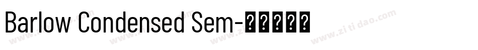Barlow Condensed Sem字体转换